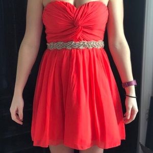Size 7 coral formal dress